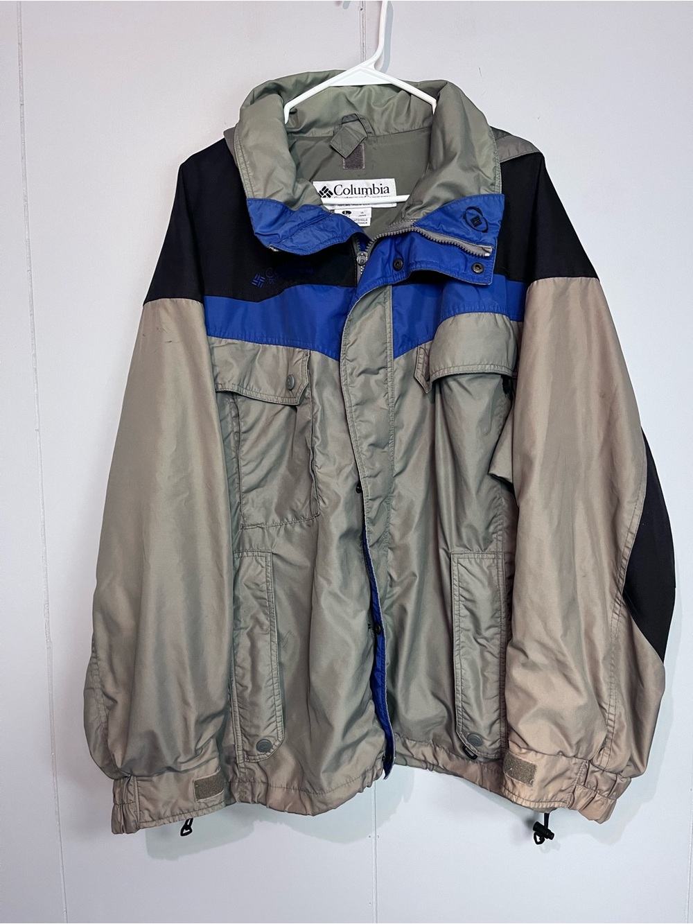 Vintage 90s Columbia Sportswear Colorblock Hooded Jacket Men’s L
